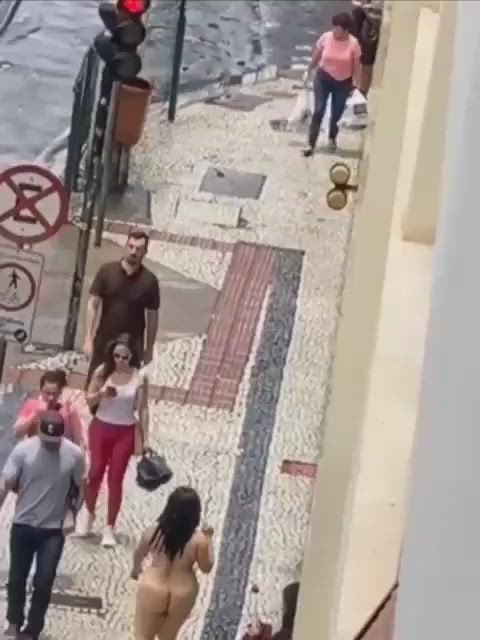 brazilian chubby public gif