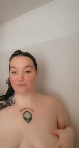 BBW Chubby Shower gif