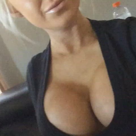 big tits blonde fake boobs bimbos gif