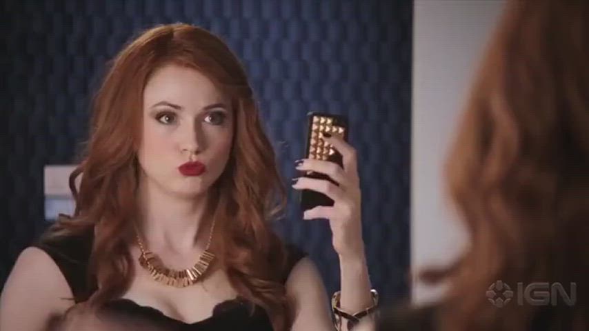 armpits karen gillan redhead gif