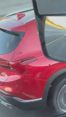 Caught masturbating in her car