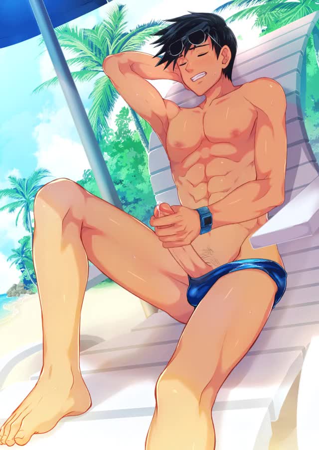 Natsumi relaxing in the sun [Mikkoukun]