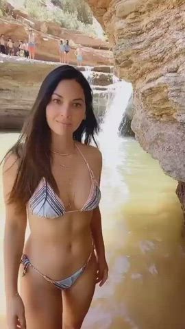 Bikini Celebrity Feet Olivia Munn gif