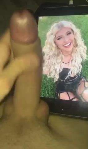 blonde blue eyes cum cumshot teen tiktok gif