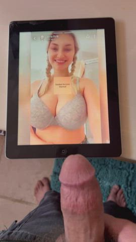 Anna Faith Carlson Bouncing Tits Bra Cum On Tits Cumshot gif