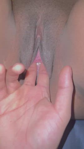 Ebony Couple Fingering Pussy gif