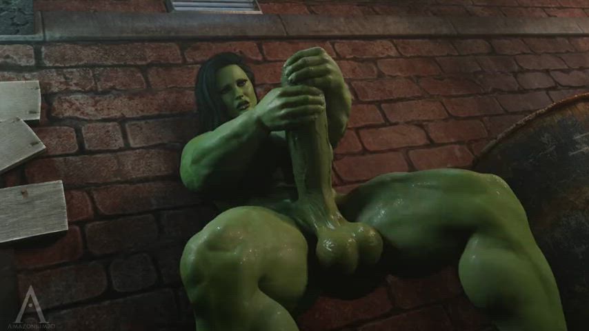 Just got off work. Had futa She-Hulk on my mind all damn day.