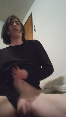 Femboy Masturbating Solo gif