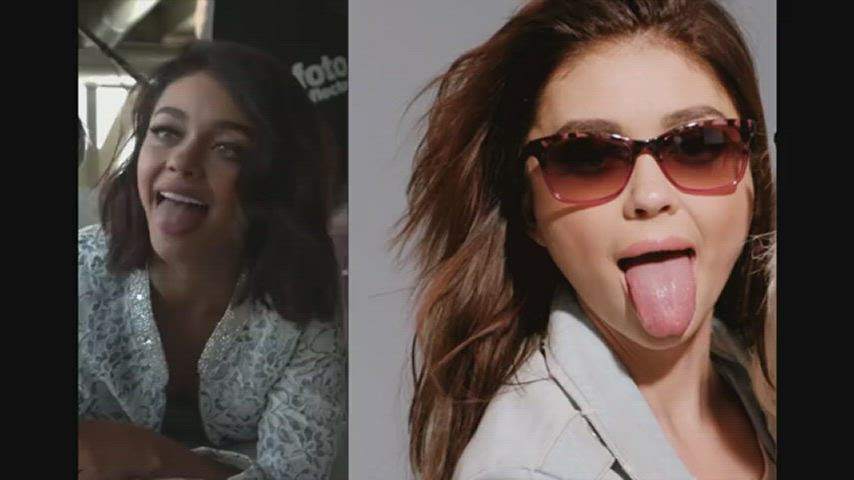 celebrity sarah hyland tongue fetish gif