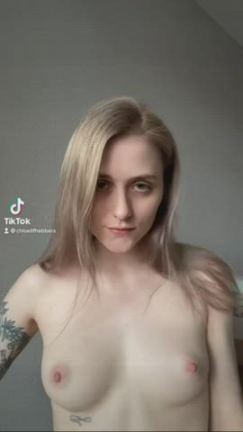 Naked Natural Tits Nude TikTok gif