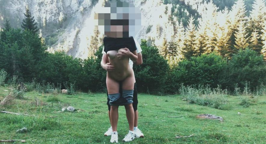 I love to fuck in the forest - NoFaceGirl Outdoor Public Sex