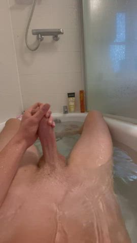 bath big dick cock teen uncut gif