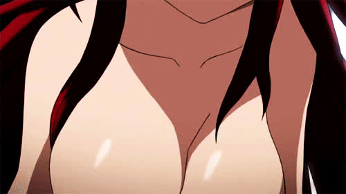 Anime Big Tits Bouncing Tits Ecchi Nude Redhead gif