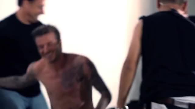 David Beckham Homme BTS Spot