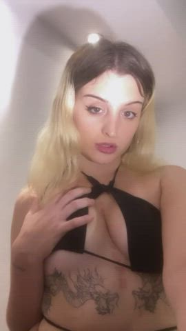 blonde boobs cute latina onlyfans petite teen tits gif