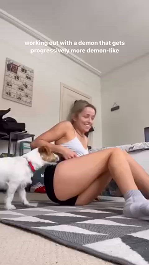 tiktok tits workout gif