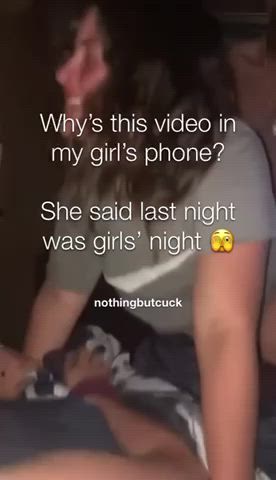 Why’s this video in my girl’s phone? She said last night was girls’ night 🫣