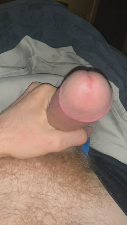 Cut Cock Male Masturbation Precum gif