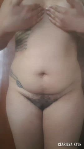 amateur bbw big tits boobs chubby curvy latina natural tits oiled topless gif