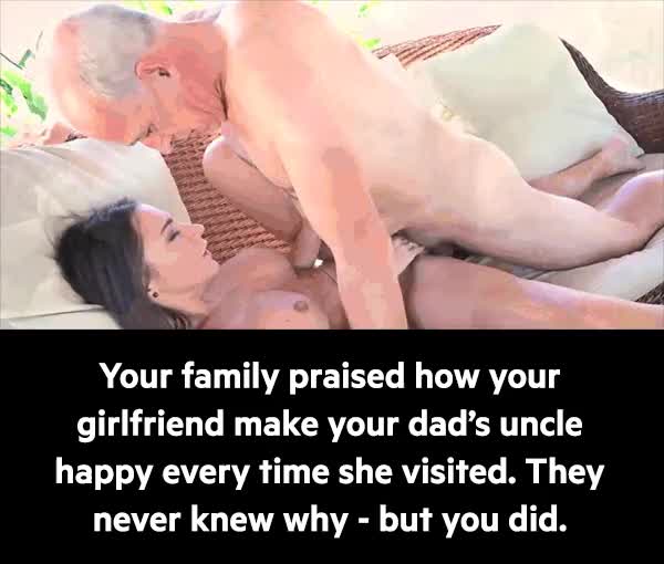 Your girlfriend is loved by everyone - even old uncles