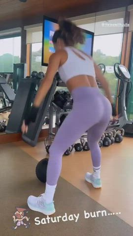 eva longoria spandex workout gif