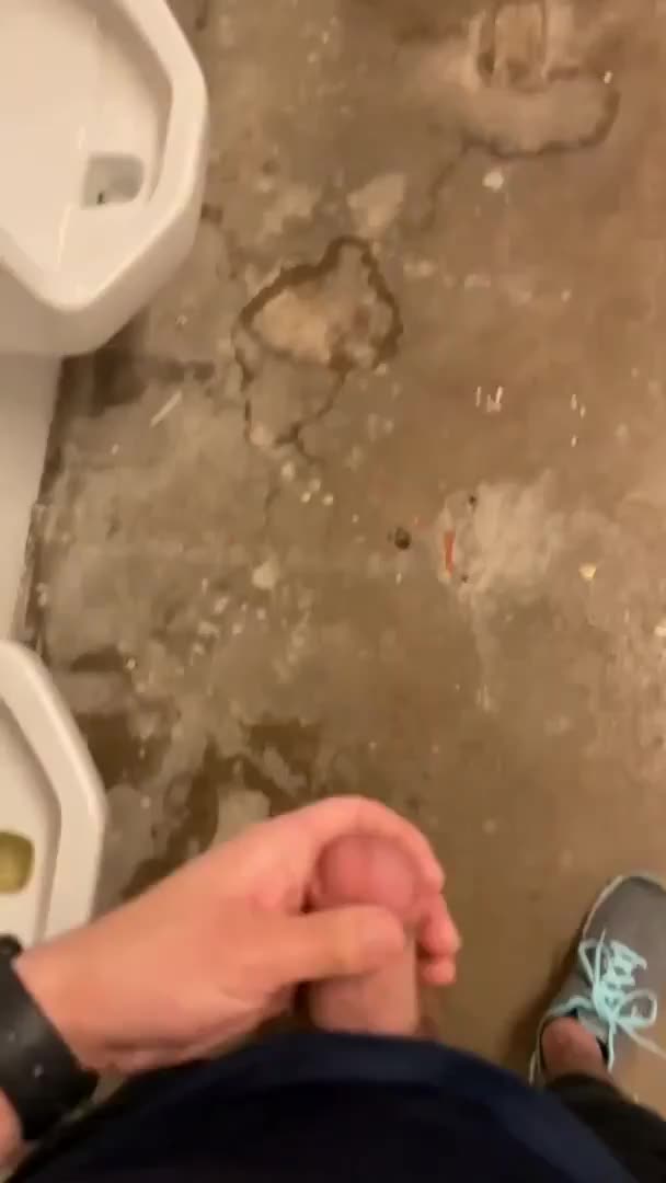 Jerking off in the toilets