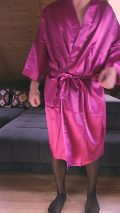 Crossdressing Pink Sissy gif