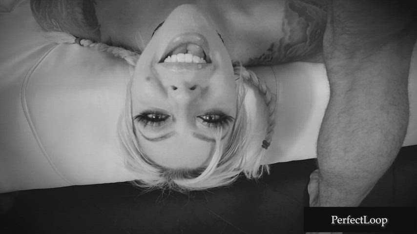 big dick big tits blowjob deepthroat eye contact karma rx rough gif