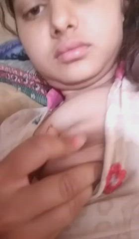 big tits girlfriend hindi indian licking punjabi selfie tongue fetish gif