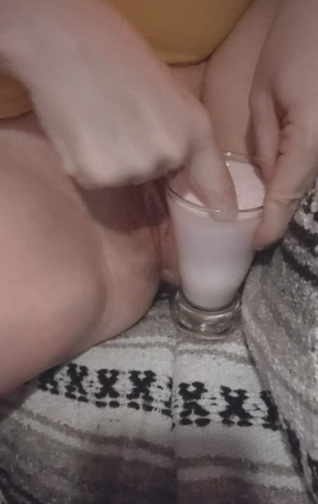 Kefir is so delicious and velvety, I couldn't resist seeing how it felt on my pussy