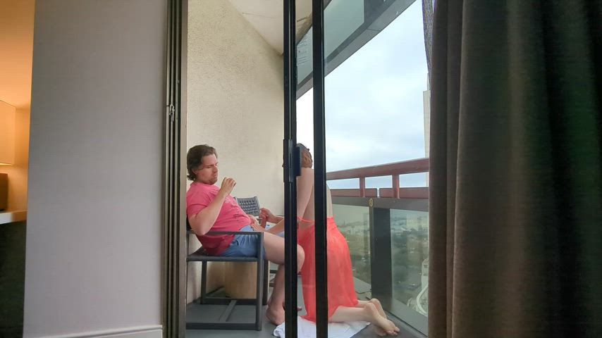 Hotel balcony fun