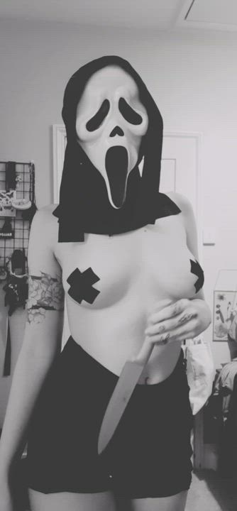 Alt Big Ass Big Nipples Big Tits Boobs Bouncing Tits Cute Goth Halloween Mask Pale