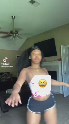 Ebony Nipslip TikTok gif