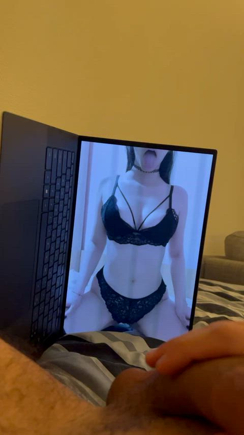 lingerie long tongue petite r/tributeme gif