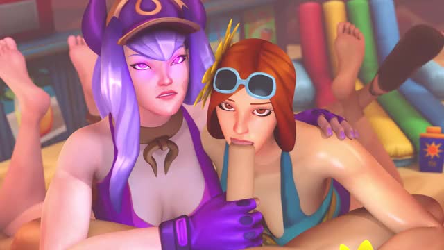 Pool Party Syndra/Leona [Coombot3D]