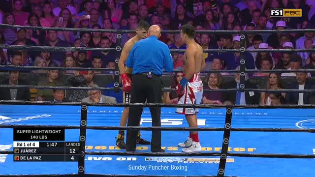 20-year-old prospect Omar Juarez nearly sends Gino De la Paz's head into the stands