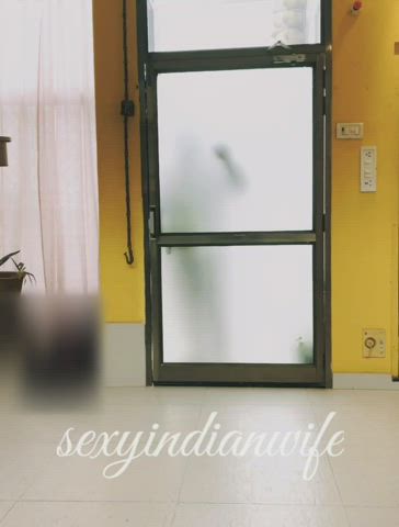 Flashing Indian MILF Natural Tits Pussy gif