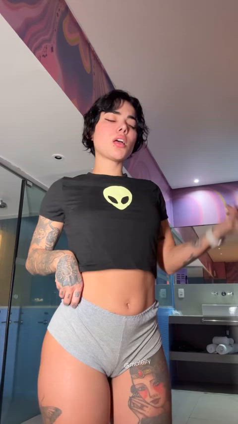 ass brazilian brunette latina pussy tiktok cute-little-butts tik-tok gif