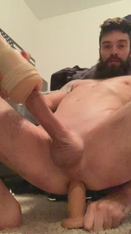 anal bwc big dick cum cumshot dildo gif