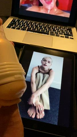 celebrity feet feet fetish fleshlight male masturbation masturbating split screen