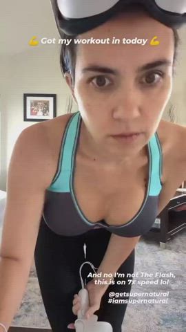 Huge Tits Spandex VR gif