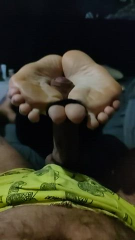 I hope u like this slowmo footjob