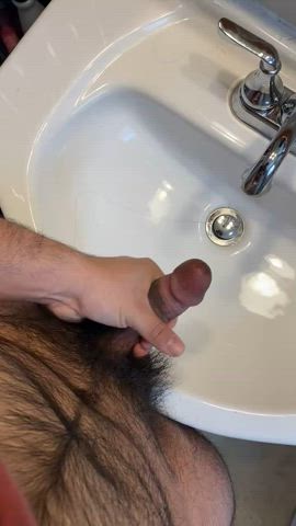 amateur cock cum handjob homemade jerk off masturbating nsfw solo gif