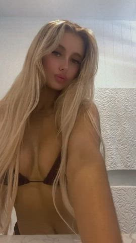 Blonde Fake Tits Prostitute gif