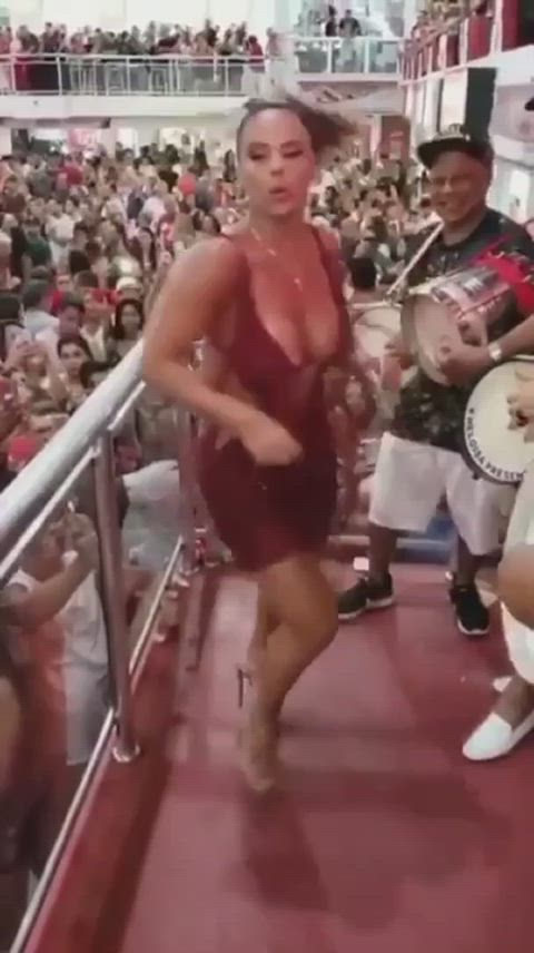 big ass big tits brazilian celebrity cleavage curvy dress milf gif