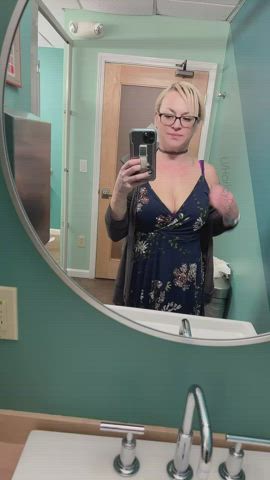 blonde cougar flashing nipple piercing onlyfans big-areolas girls-with-glasses gif