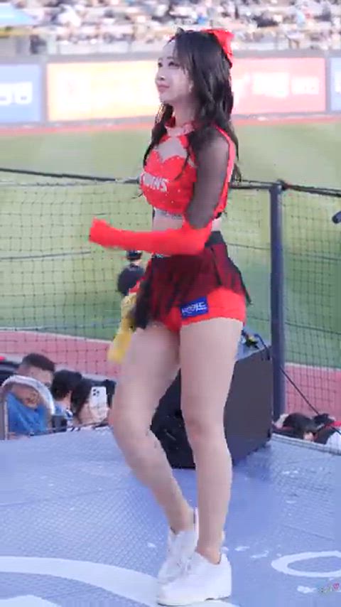 asian cheerleader korean gif