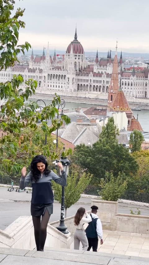 Tania Sachdev on the streets of Budapest