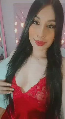 Dress Kissing Latina Long Hair Model Pussy Sensual Tongue Fetish Webcam gif