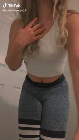 Ass Thong TikTok White Girl Yoga Pants gif